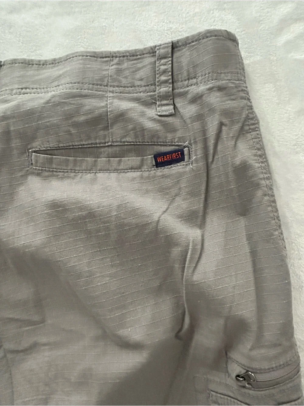Wearfirst Men's Size 36 Gray Cargo Utility Stretch Waist Shorts